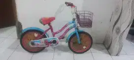 Sepeda mini anak princes uk 16 siap pakai