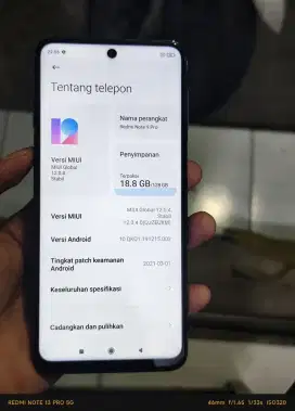 Redmi Note 9 Pro Ram 6+2/128GB Hp-Cas Mulus
