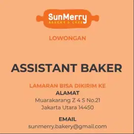 Dicari Asisten Baker / Tukang Roti
