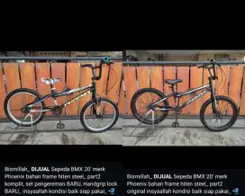 Jual sepeda bekas BMX