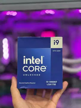Ready new box. Proc intel core i9 14900kf harga 8,4 jt