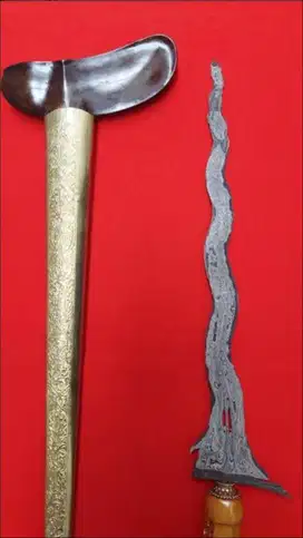 Keris Luk Langka Sepuh Asli