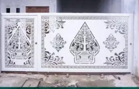 Bengkel las Lampung tralis kanopi pintu pagar gerbang tangga