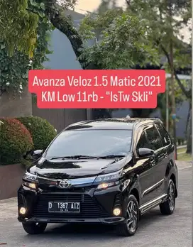 KM 11rb - Like New Avanza Veloz 2021 pk an 2022 bandung murah
