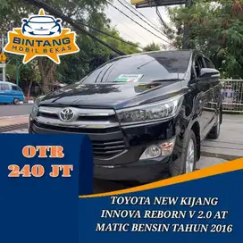 TOYOTA KIJANG INNOVA REBORN V 2.0 AT AUTOMATIC 2000 CC TAHUN 2016