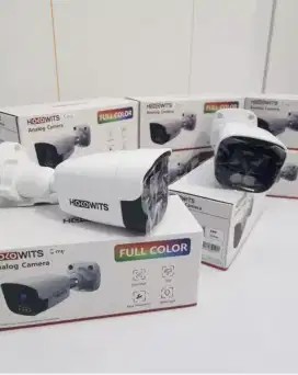 Paket cctv holowits 8 ch 4 camera full color 2mp