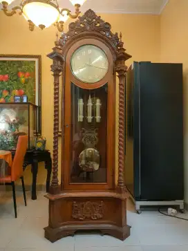 Jam Junghans Grandfather 8 Senar Mesin Besar 22 cm Kondisi Normal