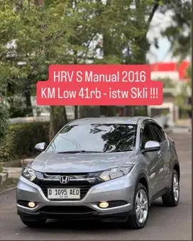 KM low 41rb - HRV S Manual 2016 pk an 2017 bandung murah