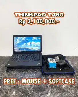 Jual Laptop Lenovo Thinkpad T460 Intel Core i5-6300u RAM 8GB