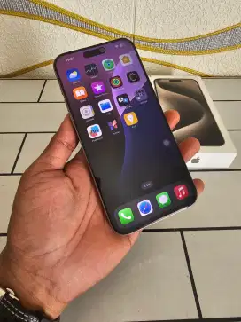 Iphone 15 pro max 512gb ex ibok resmi fullset original mulus no minus