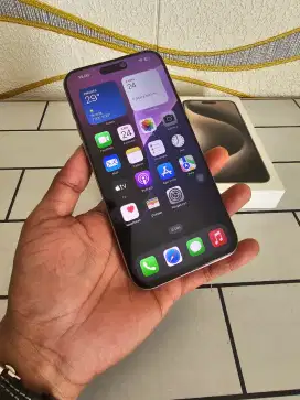 Iphone 15 pro max 512gb ex ibok resmi fullset original mulus no minus
