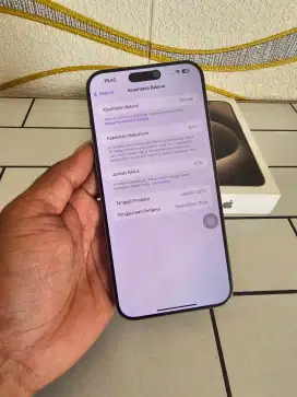 Iphone 15 pro max 512gb ex ibok resmi fullset original mulus no minus
