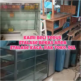 Kami Beli Terus Barkas Etalase dan Rak toko anda