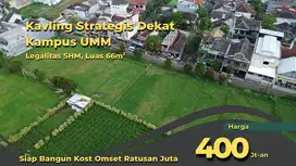 Tanah SHM Rukost, Area Ramai Mahasiswa Malang