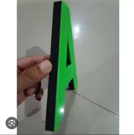huruf timbul akrilik spons
