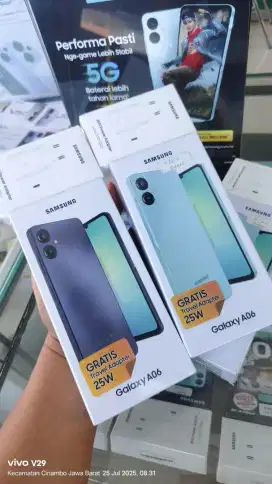 Samsung A06 4+4/64 baru segel box original spesial promo