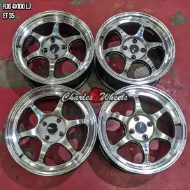 Jual velg advan rgd2 r16 4x100 jazz vios switf yaris dll
