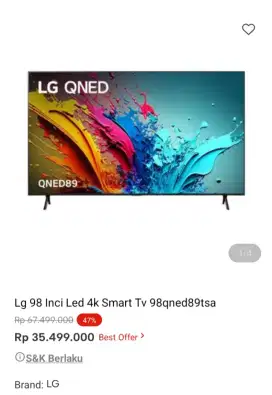 PROMO KREDIT LG 98 INCI LED 4K SMART TV