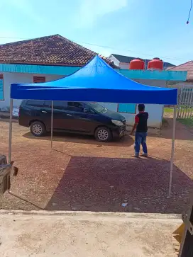 Tenda lipat pameran 3x3 meter bahan tebal . Ready stok Palembang.