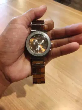 Swatch Irony Quartz (Brown Transparan)