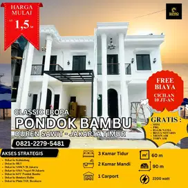 Rumah 2 Lantai mewah Pondok Bambu, Duren Sawit, Jakarta Timur