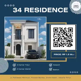 34 residence - Hunian nyaman & Trategis di pondok bambu  jakarta timur