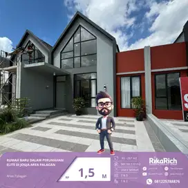 BARU BANGET RUMAH JOGJA SATU LANTAI AREA PALAGAN DALAM PERUMAHAN ELITE