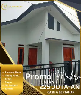 Rumah minimalis cantik 2 kamar akses strategis 10 menit dari stasiun
