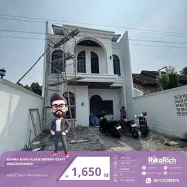 RUMAH BARU MEWAH MINIMALIS DEKAT KE STADION MAGUWOHARJO
