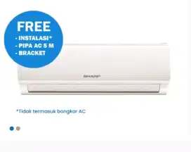 SHARP AC SPLIT 1/2PK STANDARD WHITE