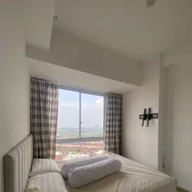 sewa murah apartemen tokyo riverside pik 2 type 2br semi cakep