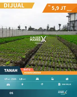 Dijual Tanah Dekat Jatim Park di Pesanggrahan Batu Malang