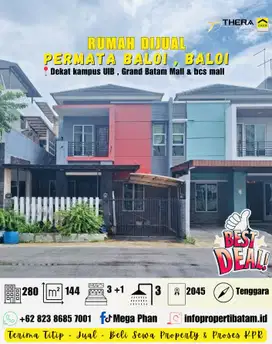 Dijual Rumah Full Renovasi semi furnish di Permata Baloi