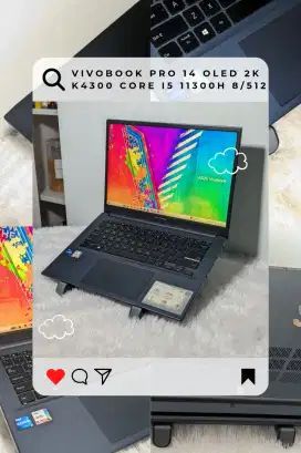 Asus Vivobook 14 Pro K3400PA core i5 Gen11 11300H 8/512 Layar Oled 2K