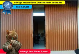 Gerbang Pintu Garasi dan Toko Folding Gate Berkualitas Harga Promosi