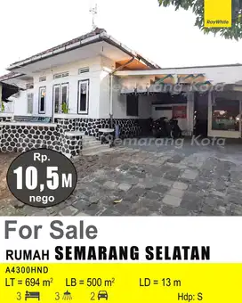 DIJUAL RUMAH DI SEMARANG SELATAN A4300