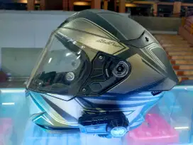 Helm Full Face KYT TT-Course XL + Intercomn Freedconn KY Pro