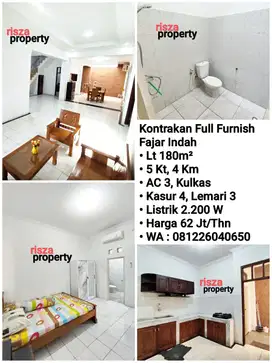 Sewa Rumah Full Furnish Area Fajar Indah Solo, Dekat Manahan, jajar