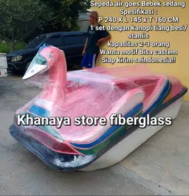 Sepeda air goes bebekkan fiberglass/Perahu bebek fiber/perahu wisata