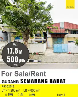 DIJUAL GUDANG DI SEMARANG BARAT A4302