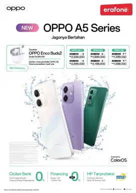 CICILAN HP | OPPO A5 Series, Harga mulai 1 jutaan