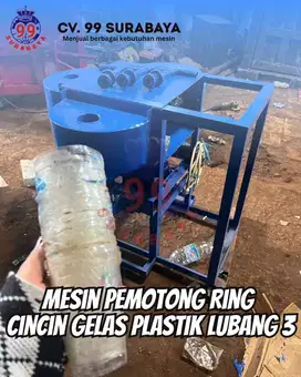 Mesin Potong Ring Cincin Gelas Lobang 3 penggerak dinamo