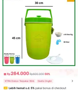 Termos es batu/wadah es/tempat es/tempat nasi/wadah nasi