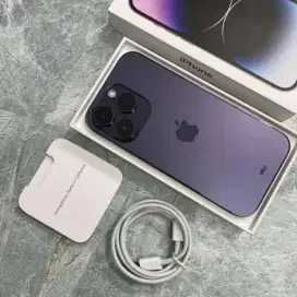 Iphone 14 pro max 128 ex IBOX purple like new fullset ori