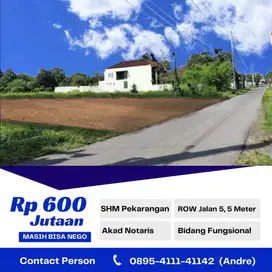 Tanah Dalam Ringroad Jogja dekat Pusat Kota dan Fasilitas Umum