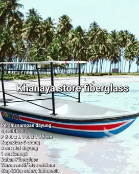 perahu sampan dayung/perahu sampan wisata 5 orng /perahu sampan fiber