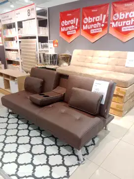 Promo sofa bed bahan kulit