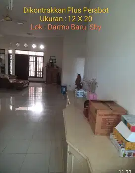 Dikontrakkan plus perabot rumah Darmo Baru