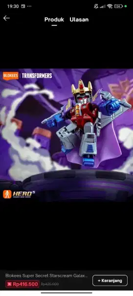 Super secret starscream - blokees galaxy defender 2