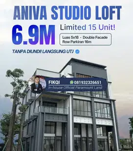 Ruko Aniva Studio Loft, 5x18 4 Lantai Jalan Utama Gading Serpong